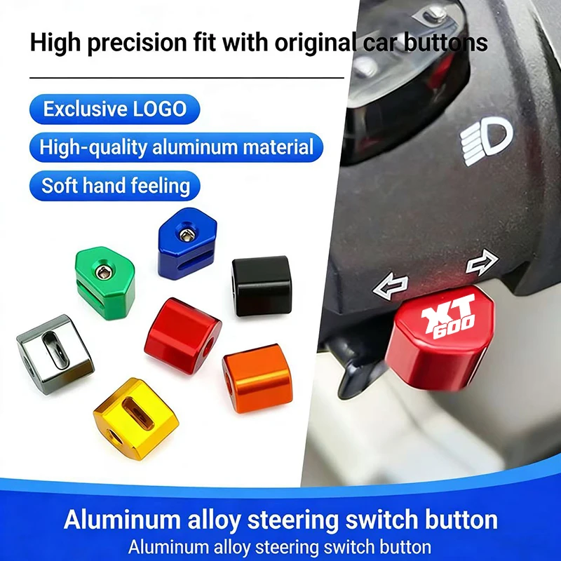 CNC Locomotive Motorcycle Turn Signal Switch Button Replace Decorate For Yamaha XT 600 XT600 Steering Switch Accessories