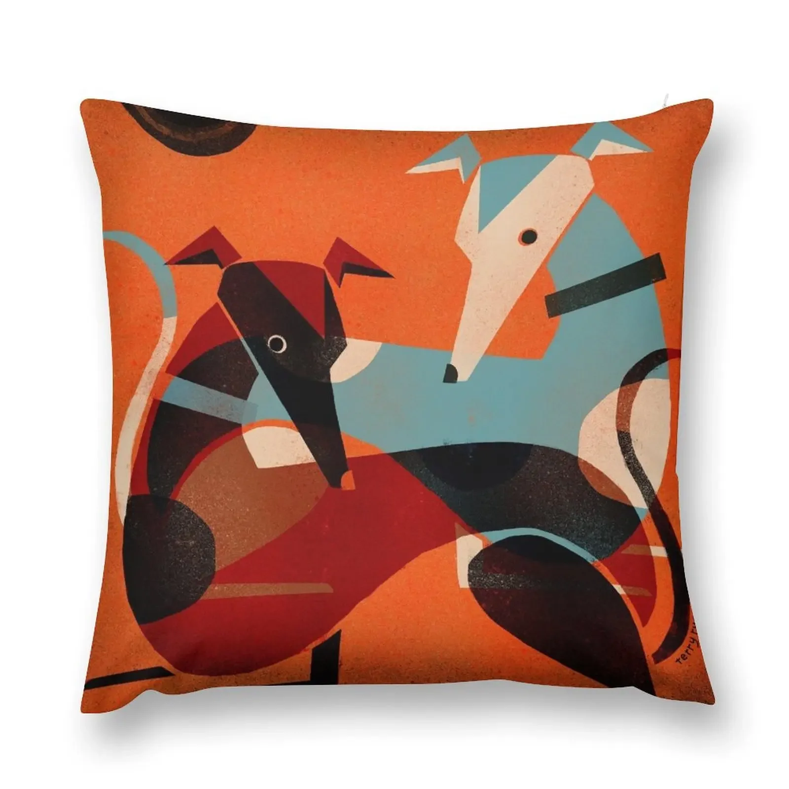 

GREYHOUND PAIR Throw Pillow Pillowcases Bed Cushions Sofa Cushion pillow