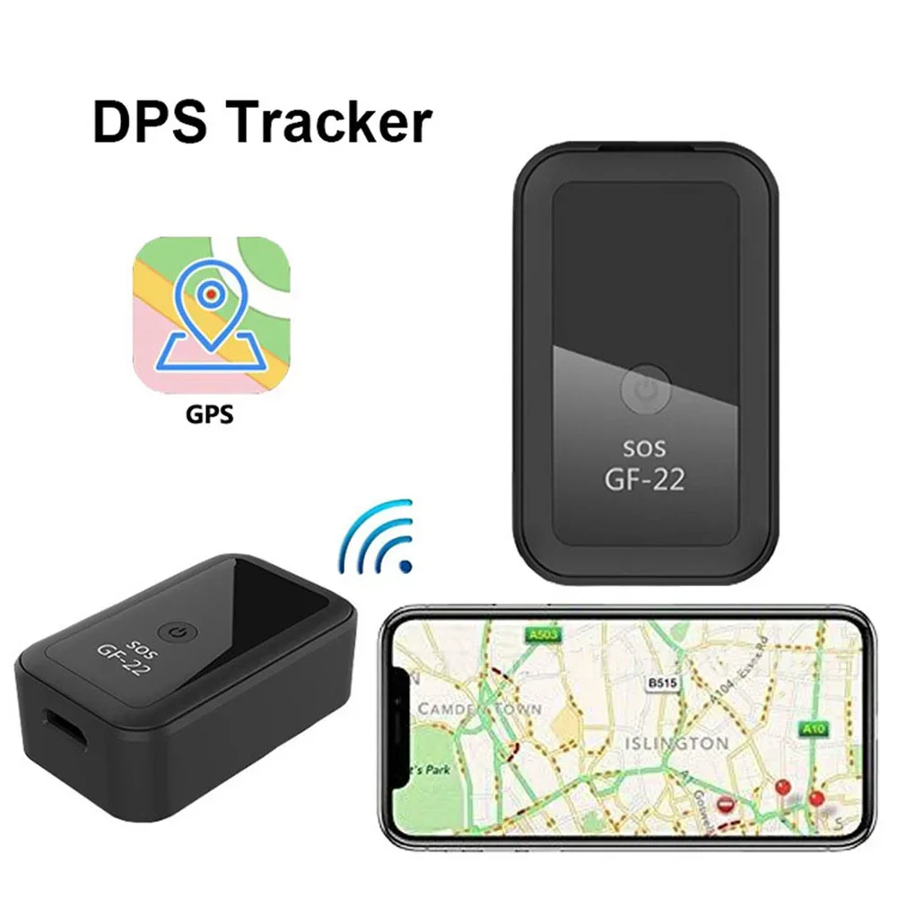 GF22 pelacak mobil Mini magnetis, penunjuk dan perekam lokasi GPS Anti hilang dengan kontrol suara Wifi LBS Dropshipping