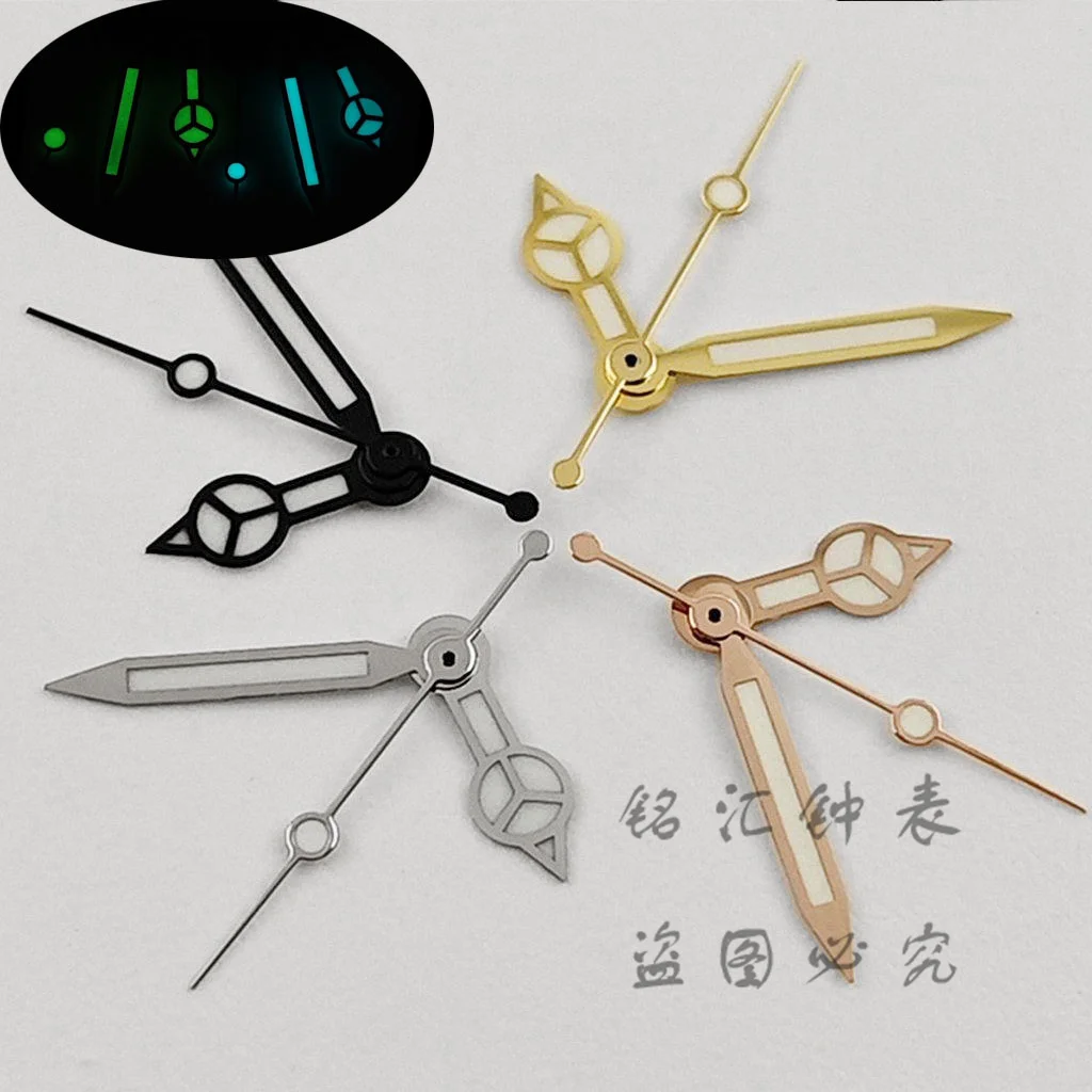 BGW9 and C3 Luminous NH35 SUB Hands Rose Gold Silver Gold Watch Hands For NH34 NH35 NH36 NH38 4R35 Movement Watches Pointers