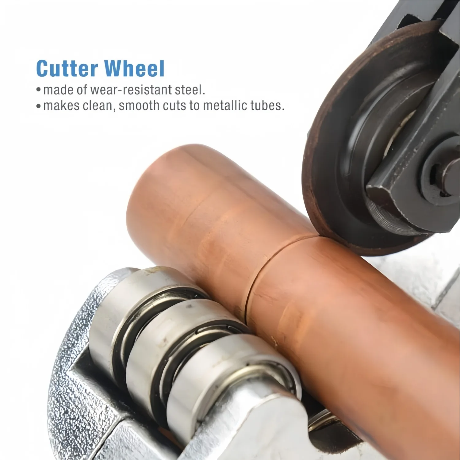 Tube Cutter Set 4-32/5-50mm 3/16'' to 1-1/4'' or 3/16'' to 2'' Tubing Cutter with Deburring Tool for Copper Brass Aluminum Steel