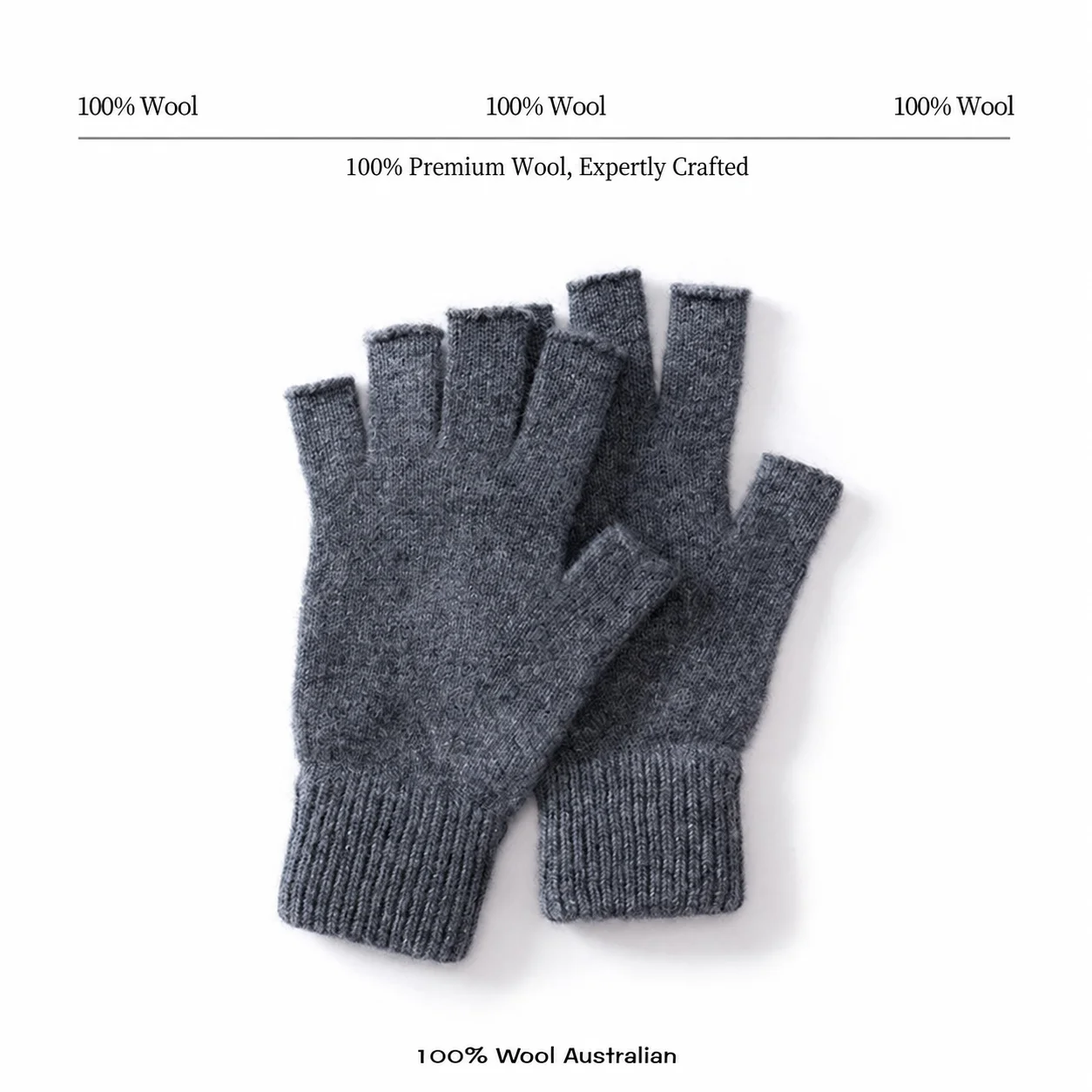 Five Finger Gloves 100% Australian Merino Wool Fingerless Wool Gloves Australian Merino Wool Gloves Soft For Office Work Unisex