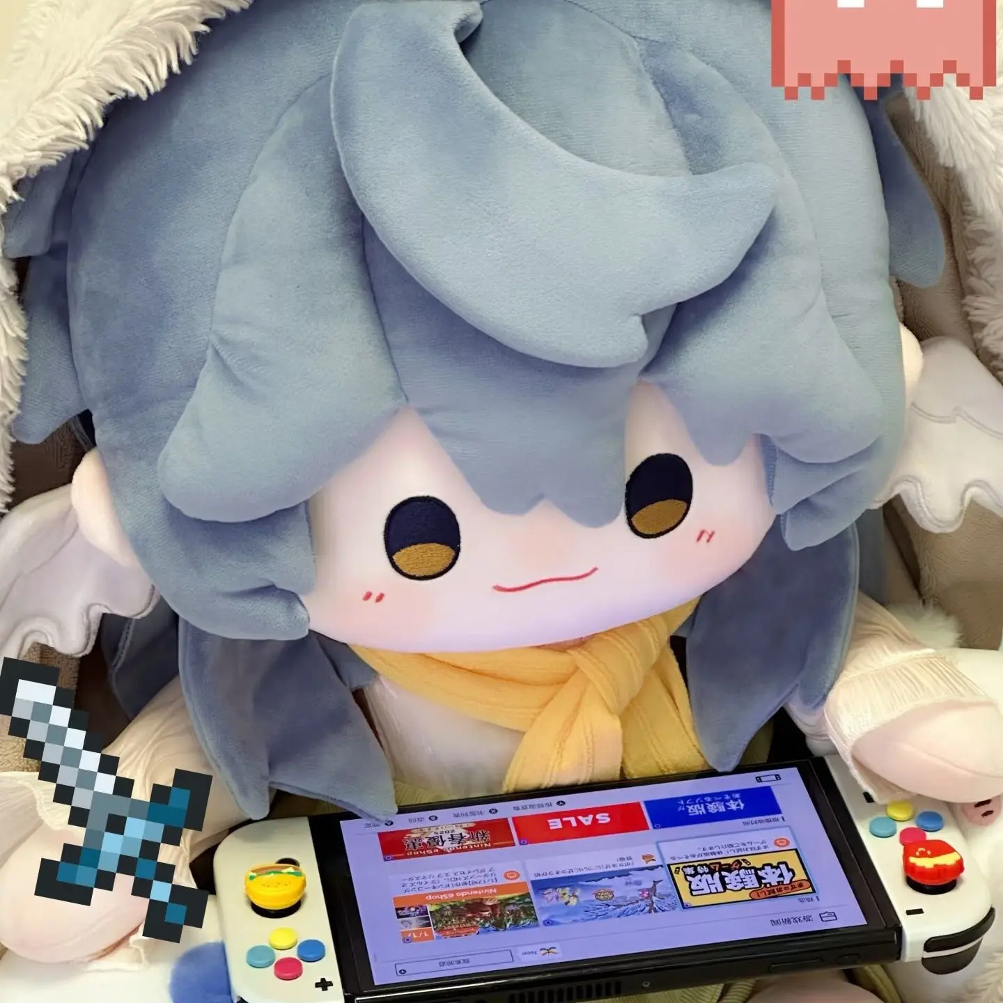 Jeu en peluche Honkai de 40cm: Star Rail dimanche Posture assise, jouets mignons en coton pour Collection de fans, cadeaux d'anniversaire pour enfants et adultes