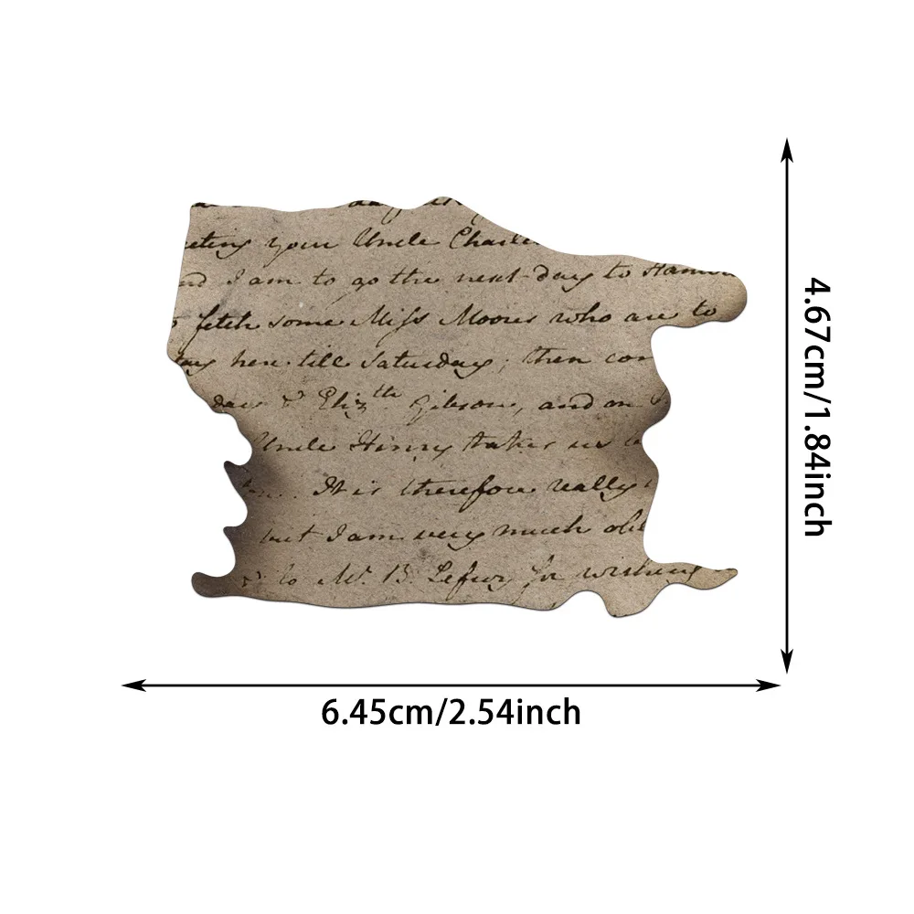 50개 레트로 스탬프 효과 스티커 번트 프레이즈 데칼 DIY 문구 컴퓨터 스티커 학생 문구