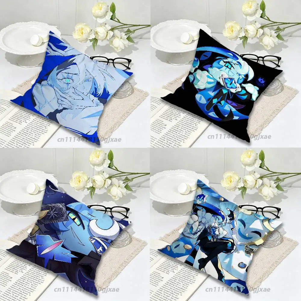S-Shadow Milk C-Cookie Pillow Case Living Room Sofa Cushion Cover Suitable For Home Bedroom Room Decoration