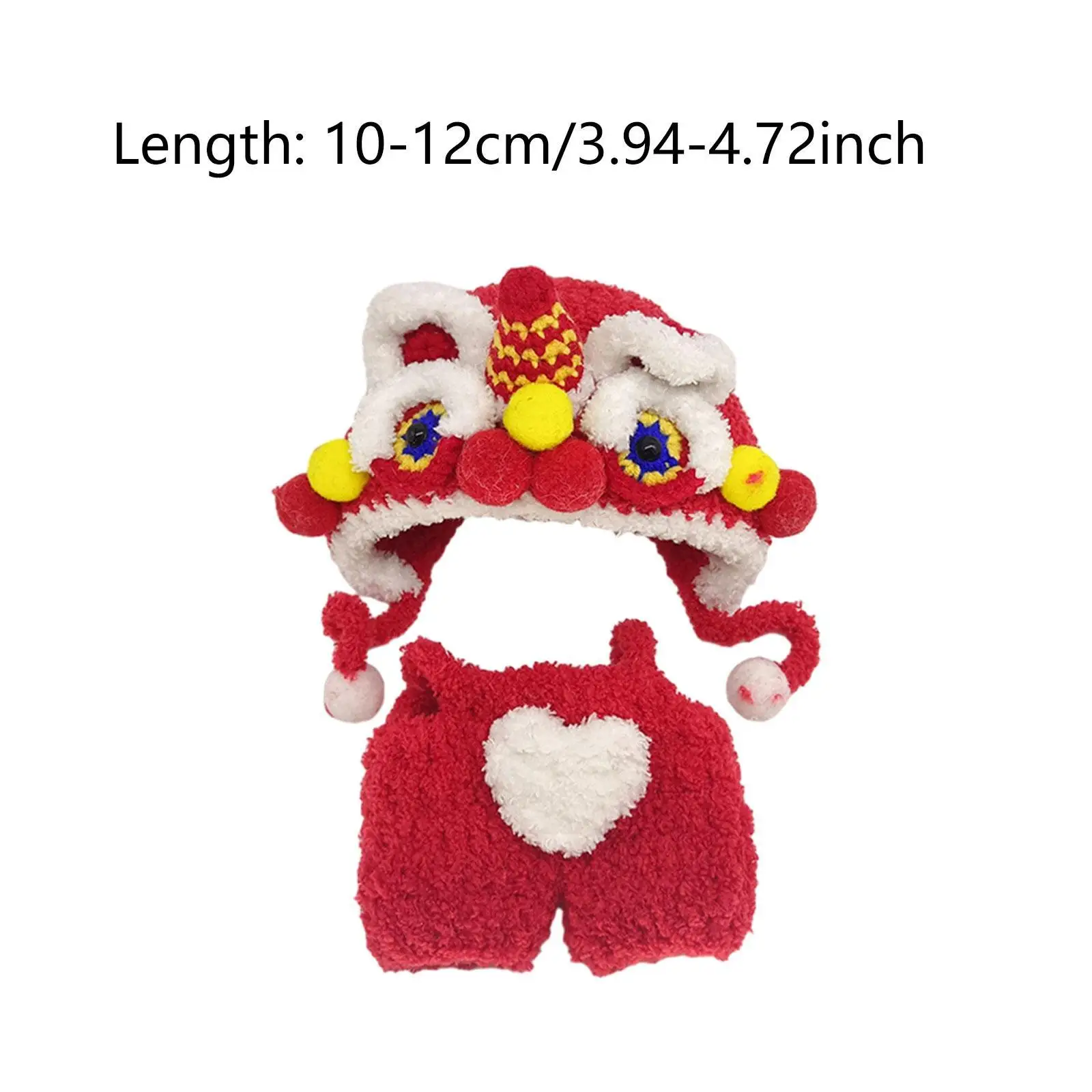 Doll Romper Doll Outifits Decoration Fashion for Kids Birthday Gift Cute DIY Doll Toy Dress Lion Dance Suit for 17cm Doll