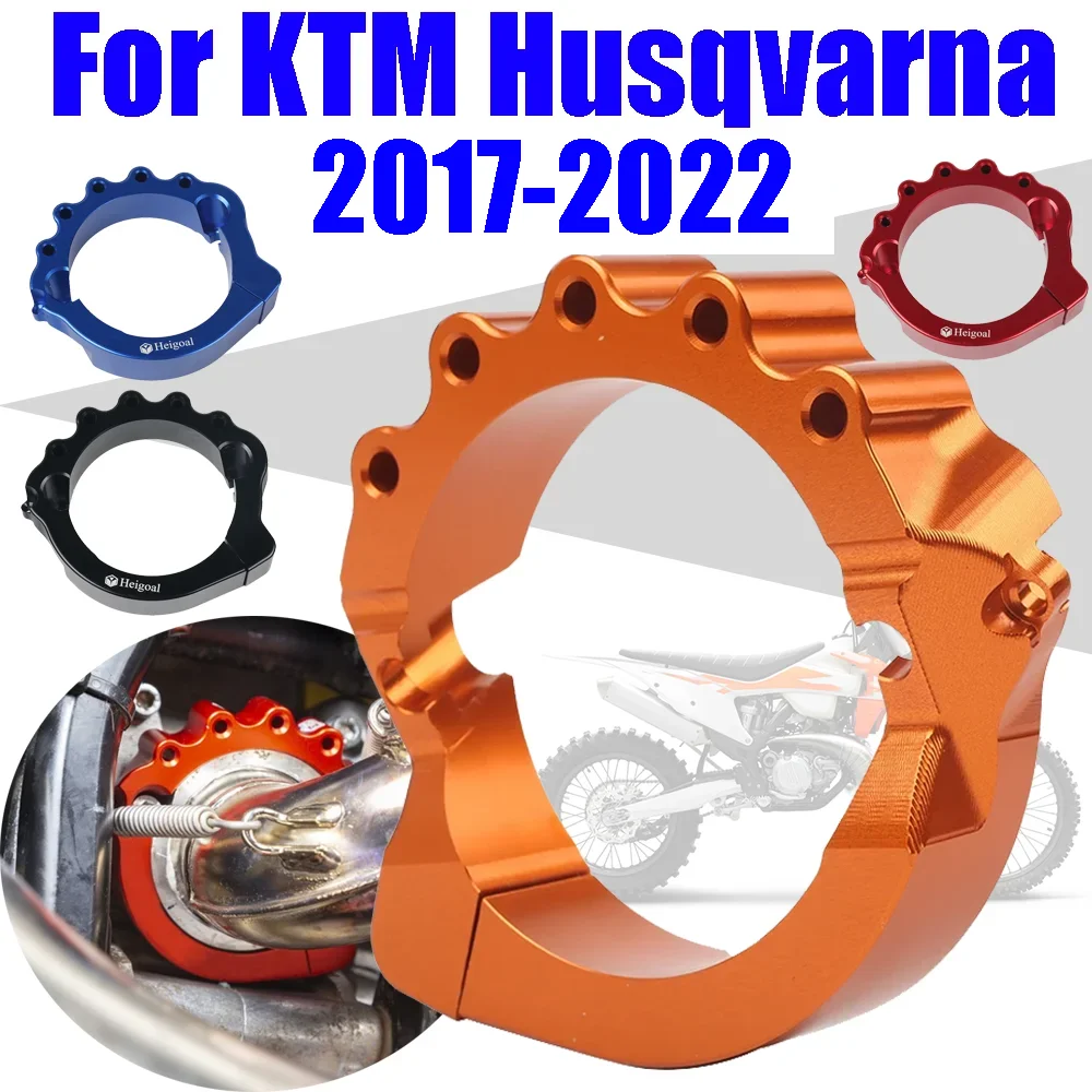 For KTM Husqvarna EXC XC SX XCW 250 300 TE TC TX 2017 - 2022 Accessories Exhaust Tip Muffler Pipe Clamp Flange Protector Cover