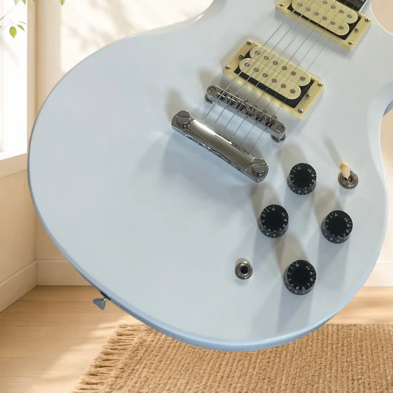 Electric Guitar YASGSS White HH Pickup Solid Wood Piano Body Free Delivery Professional Performance