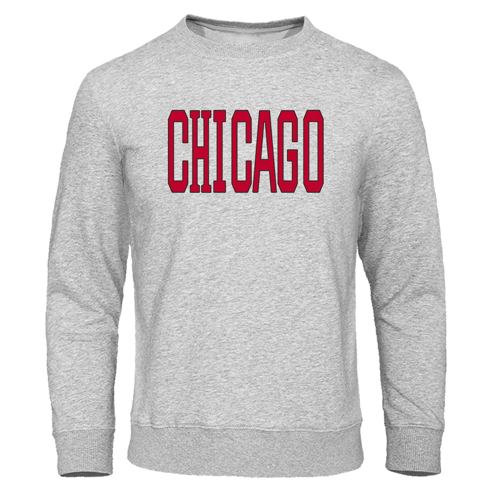 Chicago Basketball Uniform Printing Pullover Men Hip Hop Sweater Autumn Simplicity Hoody O-Neck Loose Clothes Man Sweatshirts