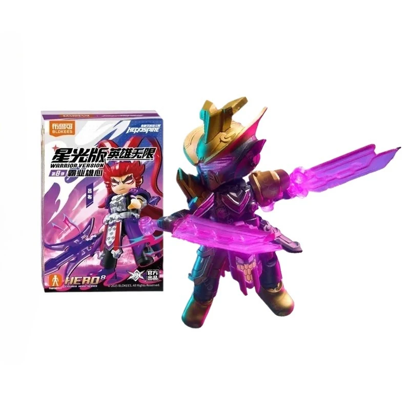 Blokees Heroes Unlimited Starlight Edition Series 8 Lv Bu & Diao Chan Three Kingdoms Bouwstenen Collectible Assembly Toy