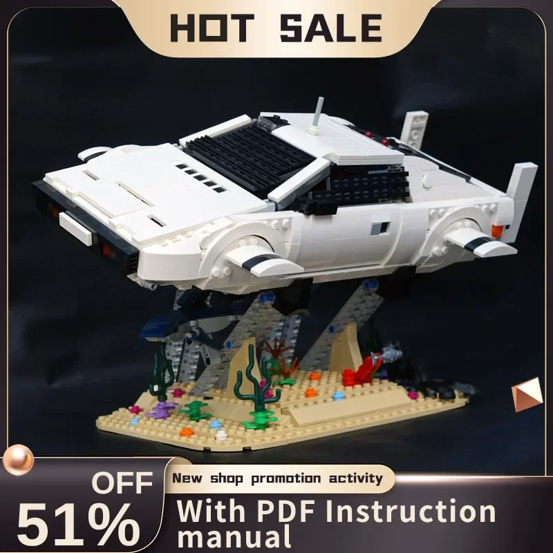 

New 1543Pcs Moc City 1977 Lotus Esprit S1 Off-Road Speed Champion Model Diy Creative Ideas KidToy Gifts Technology Custom Puzzle