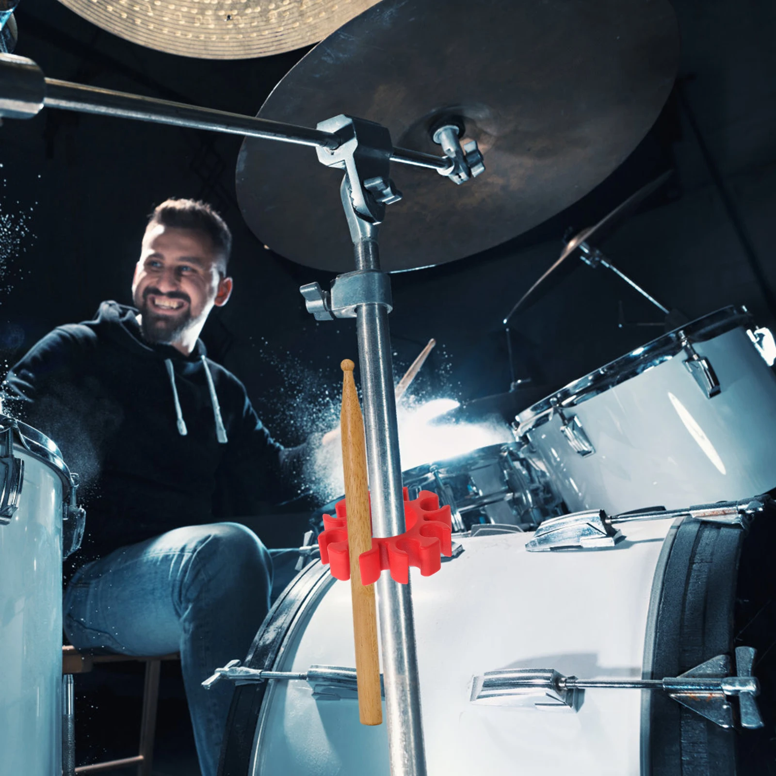 

Silicone Drumstick Clip Durable Drum Stick Holder Lightweight Portable for Practice Room Stage Accessories Storage