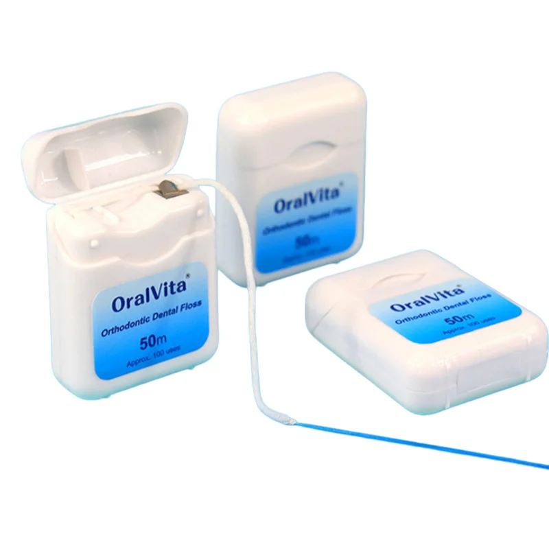 50M/box Dental Floss Orthodontic Expanded Water Floss Toothpick Interdental Wire Cleaner for Braces Implants Oral Care Product