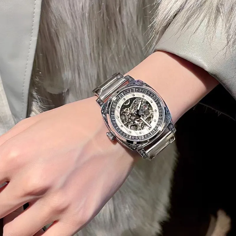 2025 New Elegant Ladies Watch Simple Trend Classic Student Automatic Waterproof Mechanical Quartz Watch Luxury Birthday Gift