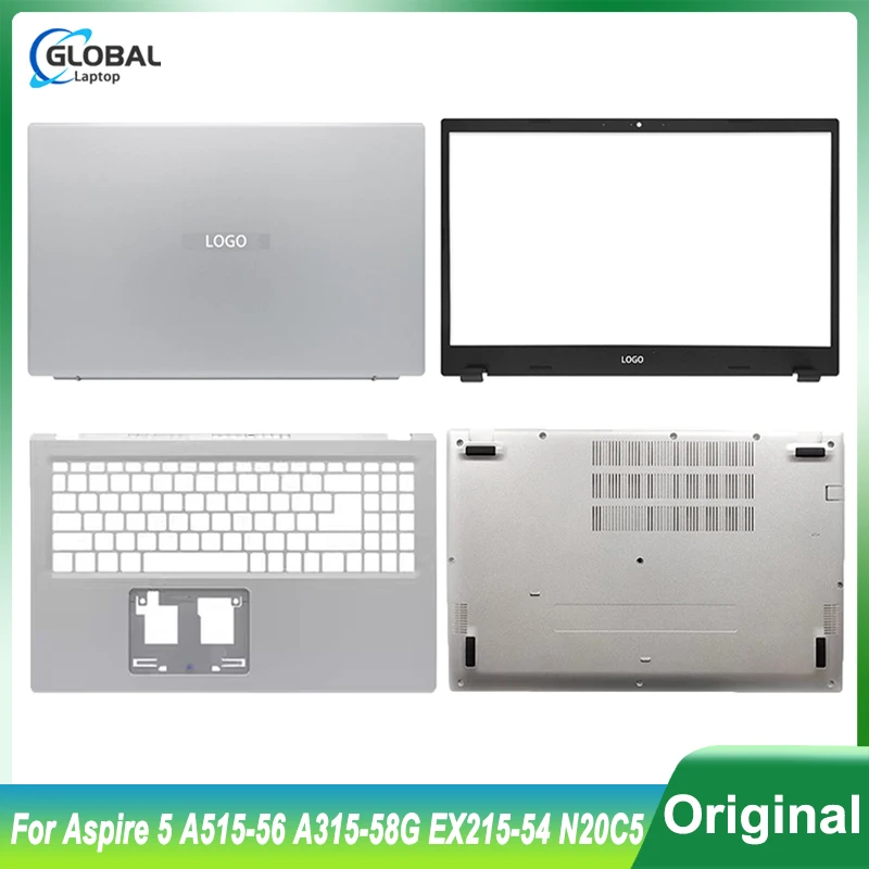 Aspire 5 A515-56 A315-58G EX215-54 n20c5用のフロントベゼル付きノートブックケース,新品