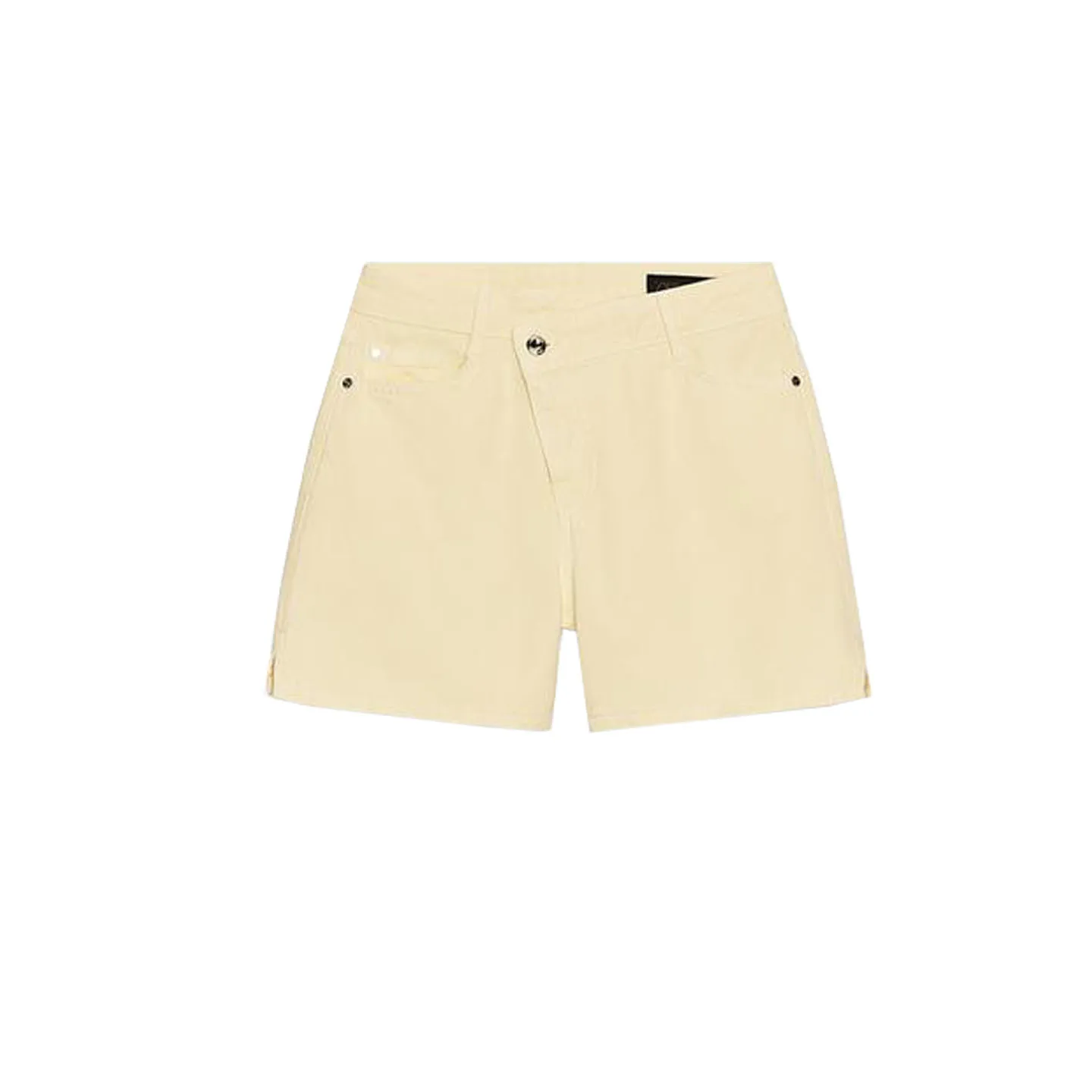 Hohe Taille, asymmetrisches Design, lässiger Denim, Orts Damen Faion, neue Sommerartes, leicht dehnbare Jeans mit geradem Bein