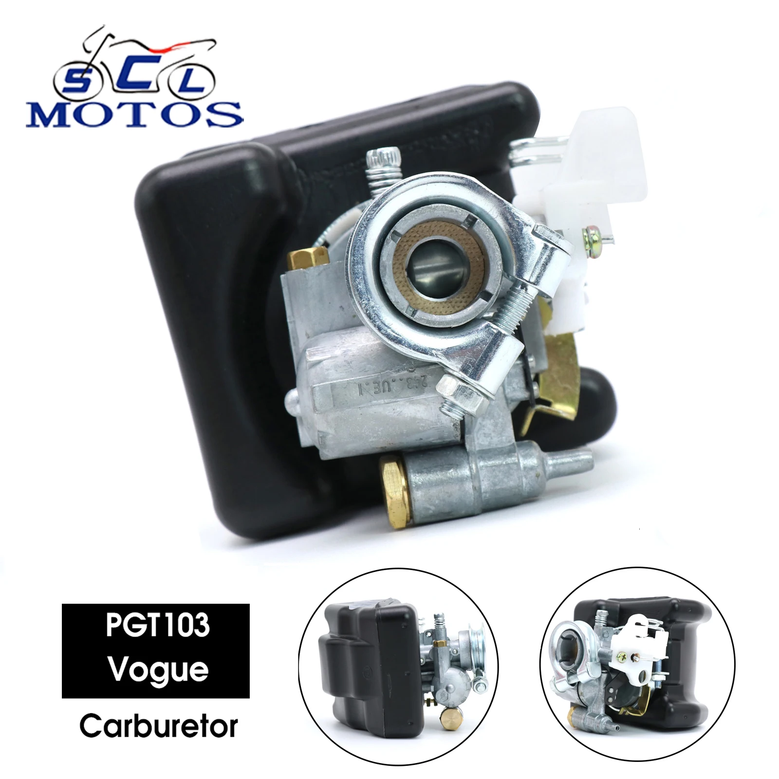 Sclmotos 00206/D12G 2T Ciclomotor 50cc 70cc Kits de filtro de ar do carburador da motocicleta para Peugeot PGT103 Vogue 103SP MVL VGAC1A VGAC15A