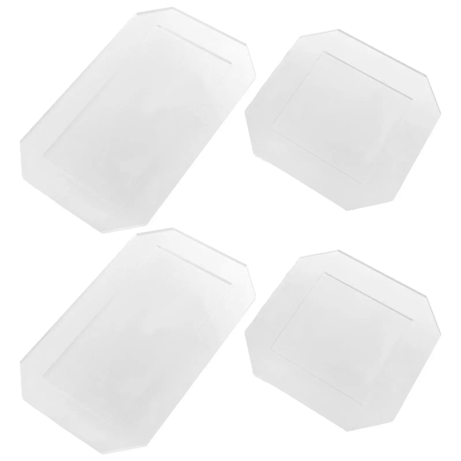 4Pcs Transparent Acrylic Quilting Templates Square Rectangle Sewing Patchwork Ruler Tool for Precise Fabric Cutting Alignment view 5