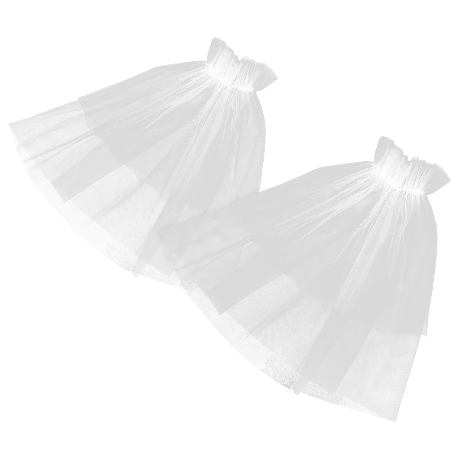 

1Pair Detachable Tulle Puff Sleeves Wedding Bridal Accessories Lace Arm Cuffs For Prom Party Gowns Lightweight Mesh Sleeves