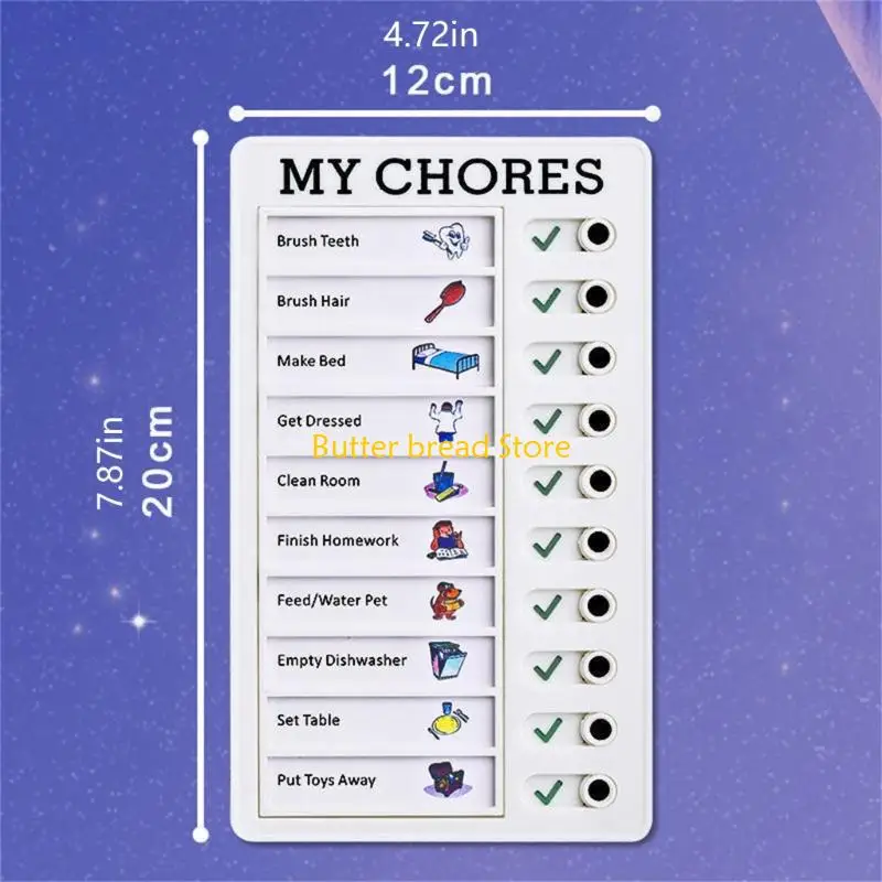 Tabla rutina diaria W89C para niños Junta gestión del para programación tareas diarias