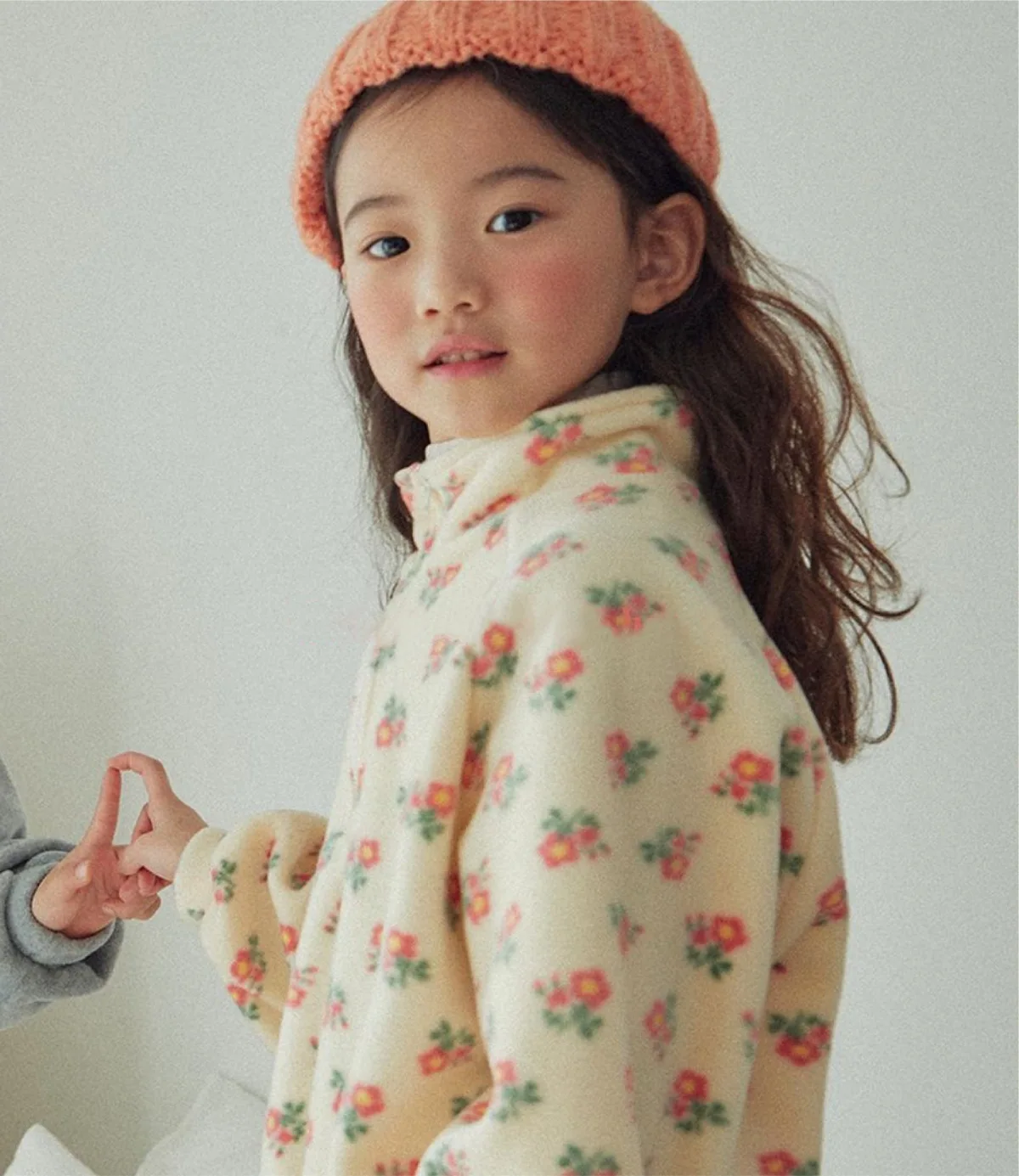 Autumn Winter Children Fleece Floral Print Sweatshirt Set Boy Girl Kid Plus Velvet Thick Tops+Pants 2pcs Baby Cotton Casual Suit