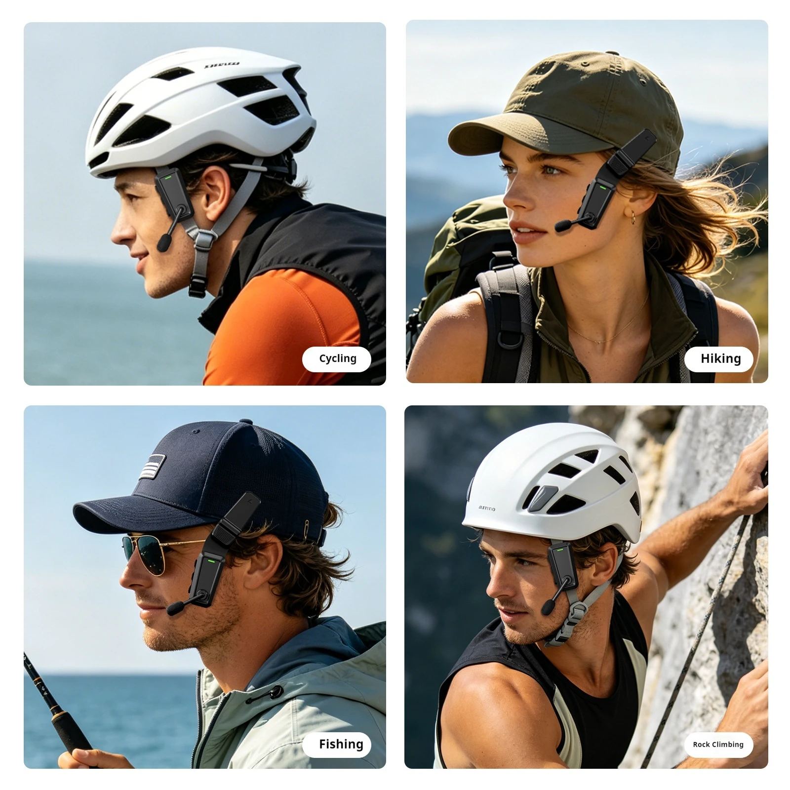 C10 Wireless Bluetooth Helmet Intercom Headset Ipx5 Waterproof Noise Reduction Music Share Outdoor Cycling Skiing Climbing image 4