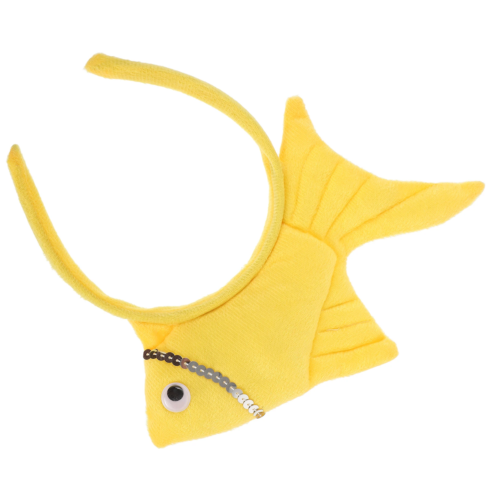 عصابة رأس على شكل سمكة ذهبية للأطفال، أغطية رأس على شكل حيوانات مجسمة باللون الأحمر، حفلة الهالوين، أزياء أعياد ميلاد الأطفال، شعر على شكل سمكة