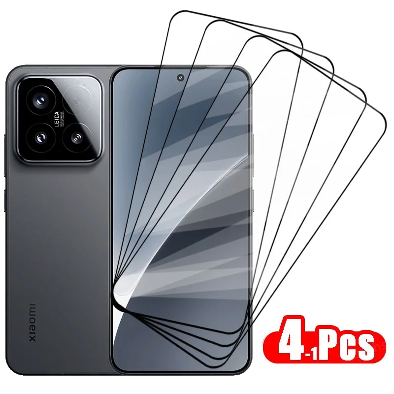 

Защитная пленка для экрана 4P/3P/2P/1P для Xiaomi 15, закаленное стекло Xiaomi Mi 15 14 13, защитная пленка для телефона Xiaomi 15