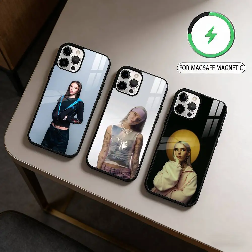 

Hot Y-Young M-Miko Singer Phone Case For iPhone17,16,15,14,13,12,11 Plus,Pro Max Magnetic For Magsafe Wireless Charging