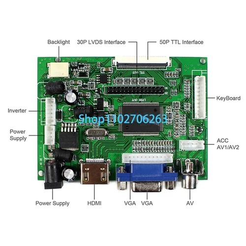 Imagen 2 del producto Kit de Monitor de Módulo de placa de controlador LCD VGA HDMI para iPad 1, 9,7 "", 1024x768, LP097X02, SLA1, SLA3, pantalla LCD SLL2