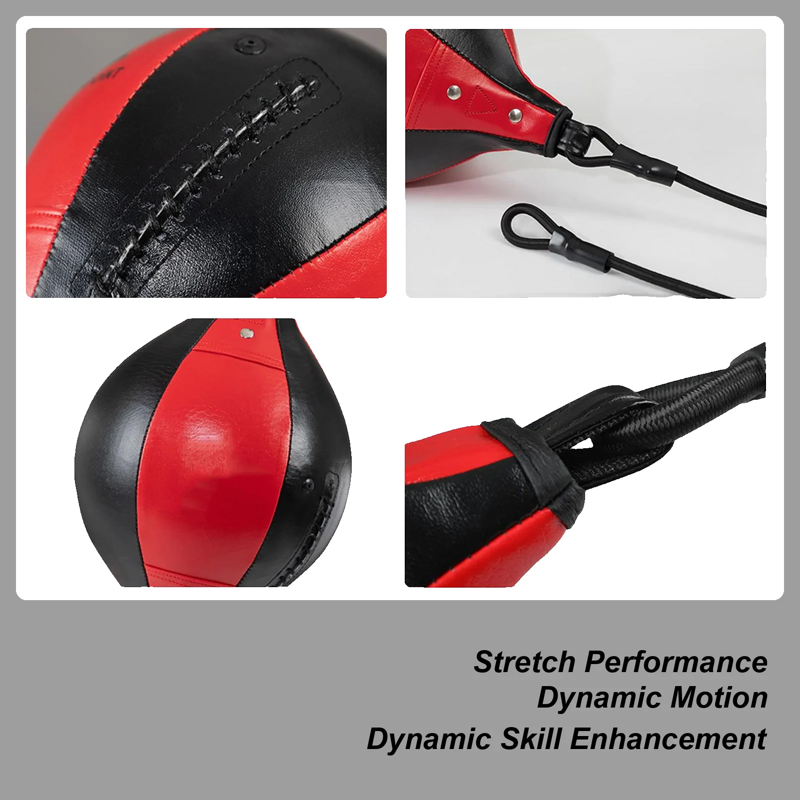 Geschwindigkeit Taschen Für Boxen Tragbare Punching Ball Tragbare PU Leder Doppel Ende Boxsack Für Workout Koordination Core Training