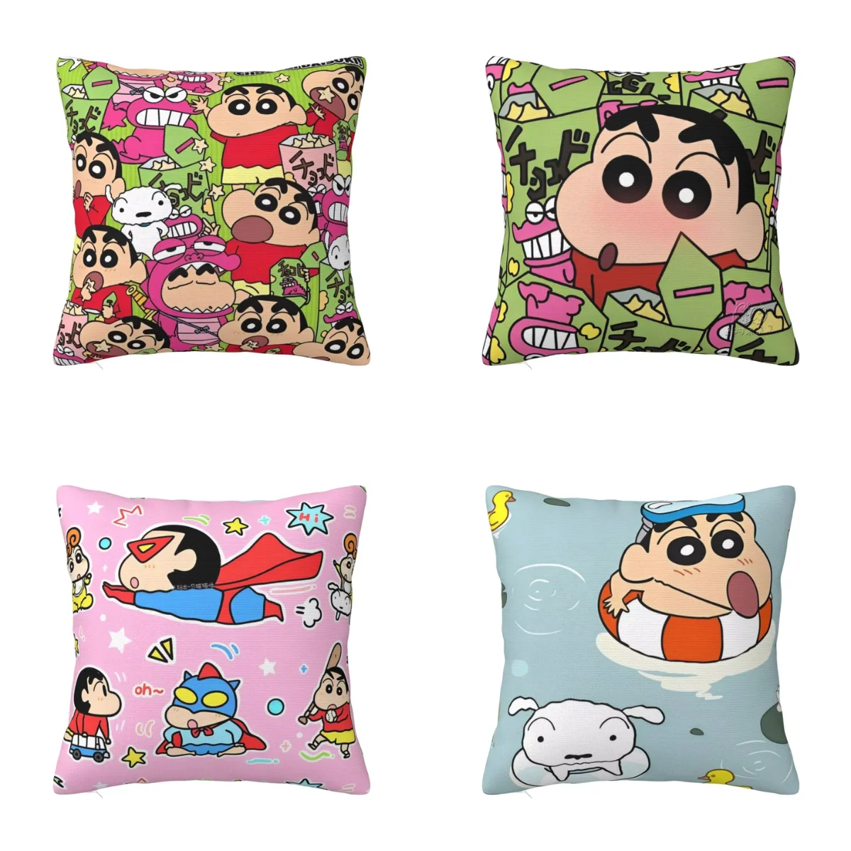 

Crayon Shin-chan CuteMiniso Pillow Cover Japan Polyester Pillow Case Cushion Cover Morden Pillowcases For Sofa Home Decorative