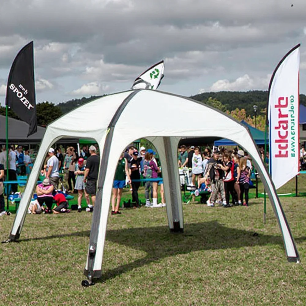 

Outdoor Tent Wholesale Waterproof Sun Shelter Camping Race Event Inflatable Pipe Tent with Air Pump