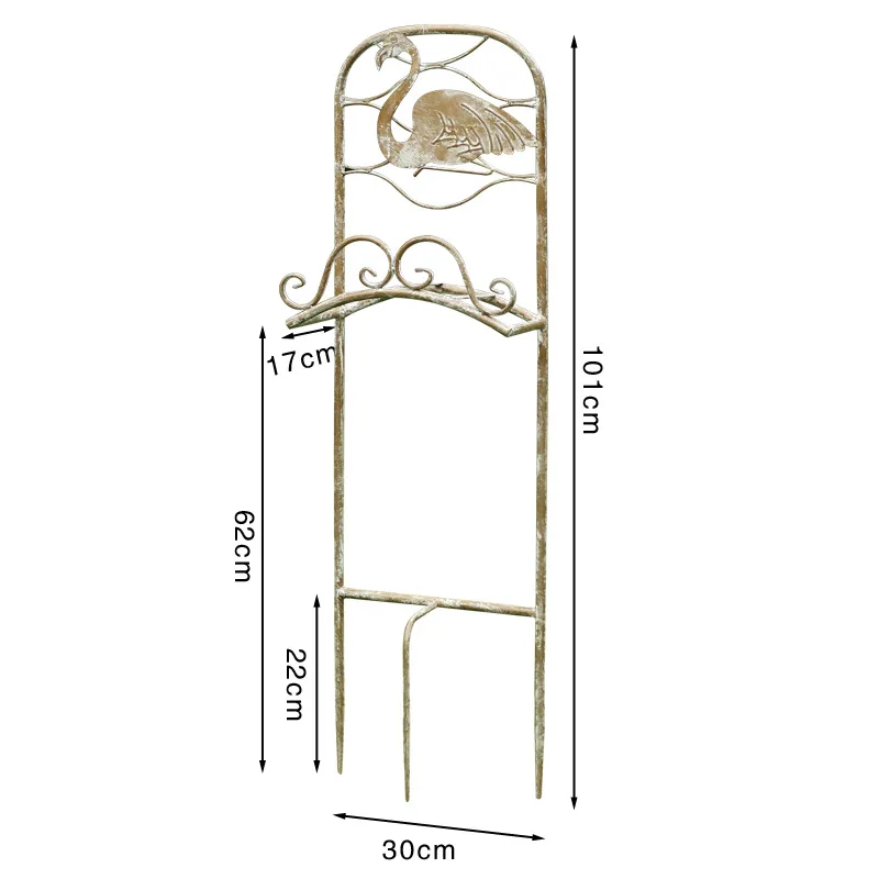 

External order European old outdoor garden water pipe bracket bracket courtyard villa floor flower stand gardening decoration