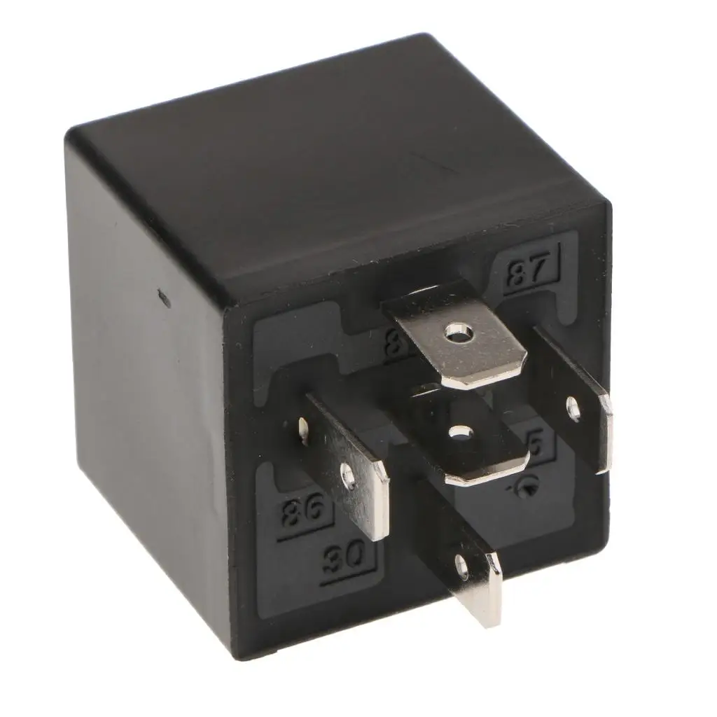 Automotive Relay 40A SPDT DC 12V Car Relay 5 Pin Changeover Relay Socket Harness Set for Universal Vehicles