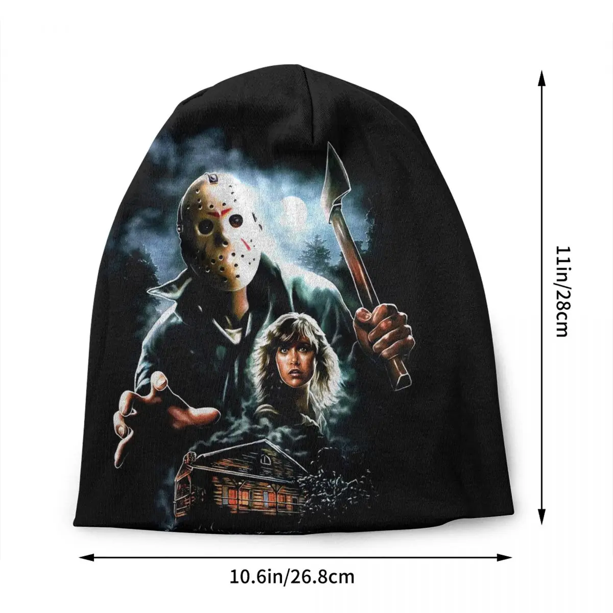 Horror Movie Character Killer Bonnet Hats Hip Hop Knitted Hat For Men Women Warm Winter Halloween Film Skullies Beanies Caps