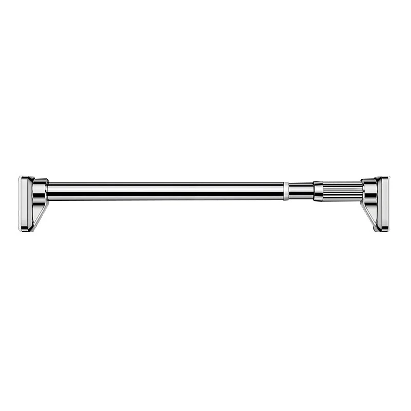 

Bathroom clothes drying rod curtain rod bathroom telescopic hanger stainless steel shower curtain rod