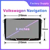 9 ''VW Caddy 2005-2015 차량용 라디오 스테레오 헤드 유닛 무선 Carplay Android 13 자동 지능형 시스템 멀티미디어 플레이어 GPS 4