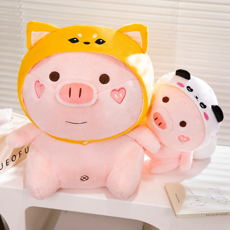 Jouets en peluche de chien de dessin animé pour les filles, overmignon, poupées en peluche, se transformant en KrasnoShiba Inu, cadeau d'anniversaire pour enfants, décoration d'intérieur, 27 cm, 40cm