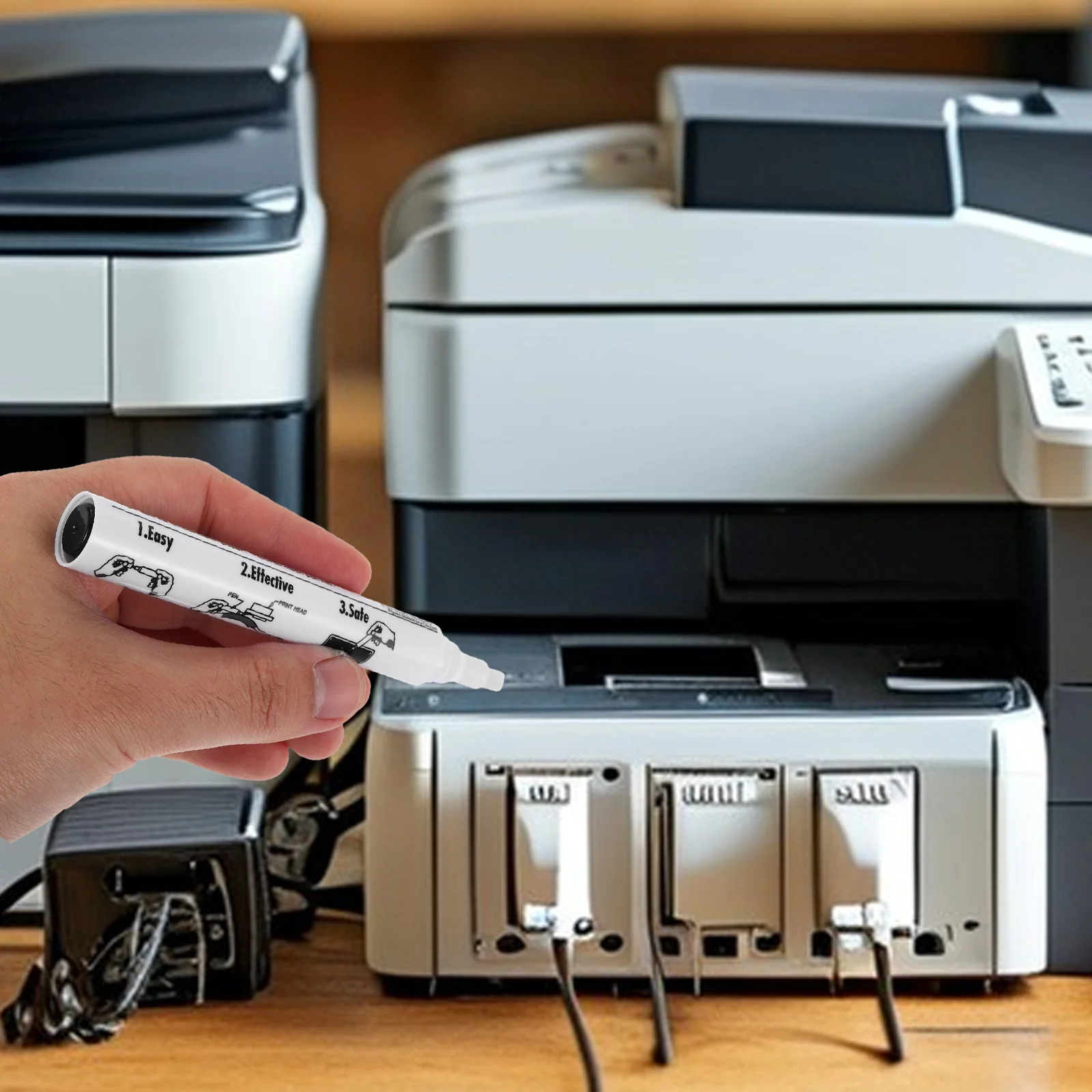 

5Pcs Thermal Printer Cleaning Pen Reliable Printer Head Maintenance Kit Printhead Dust Removal Reliable Cleaning Pen