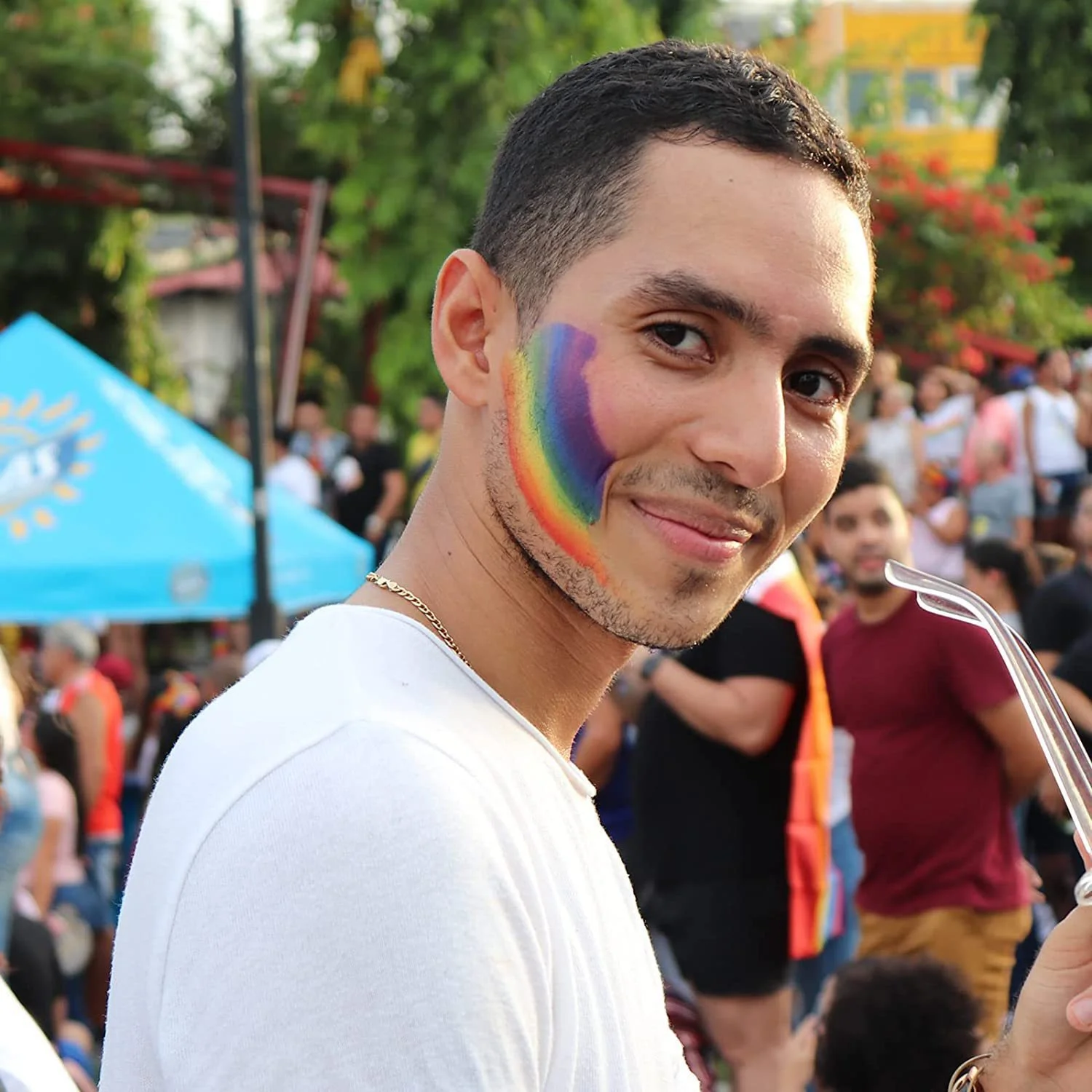 2 قطعة قوس قزح تلوين الطلاء الوجه اللوحة حفلة عيد ميلاد الملونة موضوع اكسسوارات الحفلات زي المنزل الحسنات