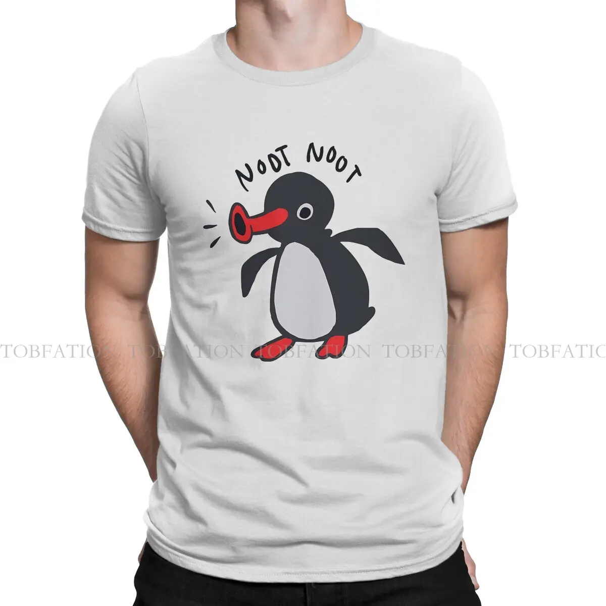 Classic O Neck TShirt Noot Pingu Pinga Penguin TV Pure Cotton Fabric Original T Shirt Men Tops Fashion Fluffy