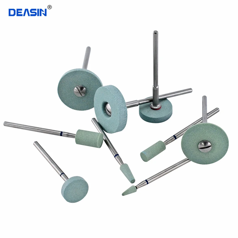 

5pcs Dental Polisher Ceramic Diamond Grinding Head Stone Zirconia Ceramics Emax Crowns Grinder Quick Polishing Burs