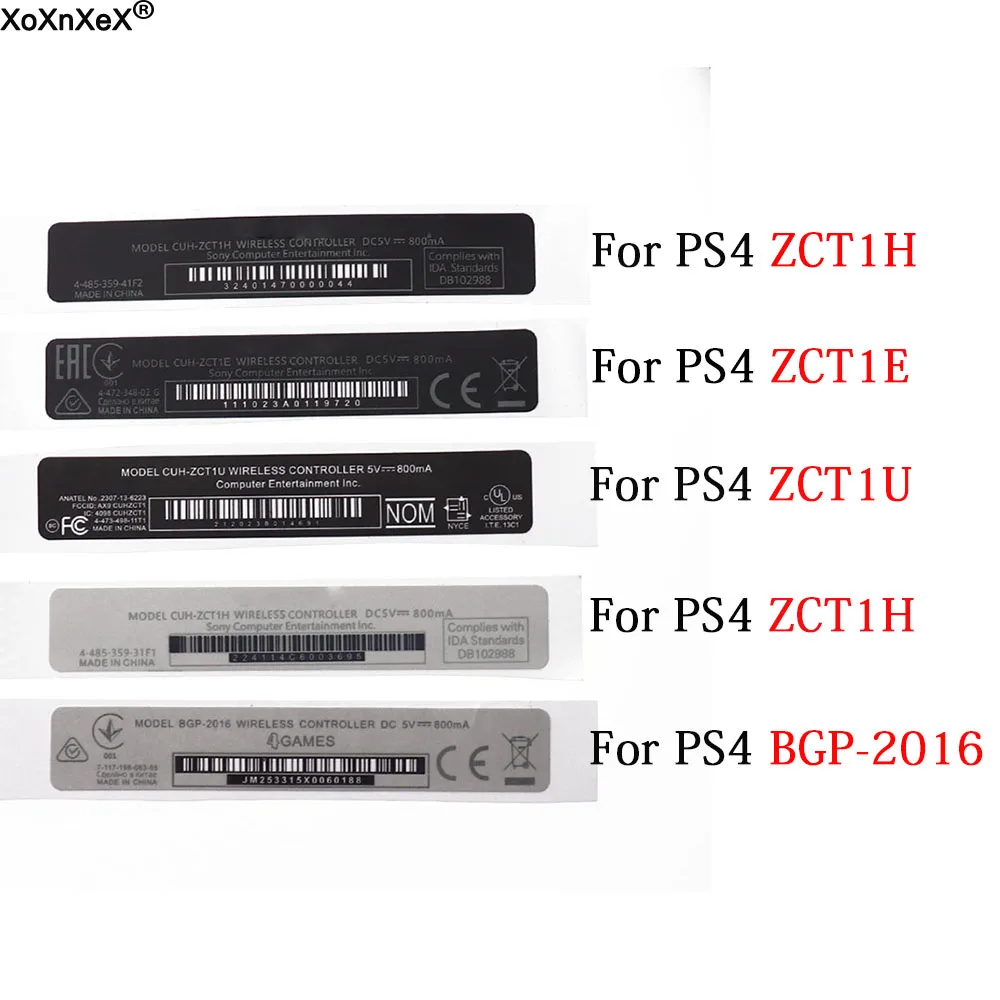 Housing Shell Back Label Sticker For PS4 Repair Parts Label Back Paster Etiket For PS4 Controller