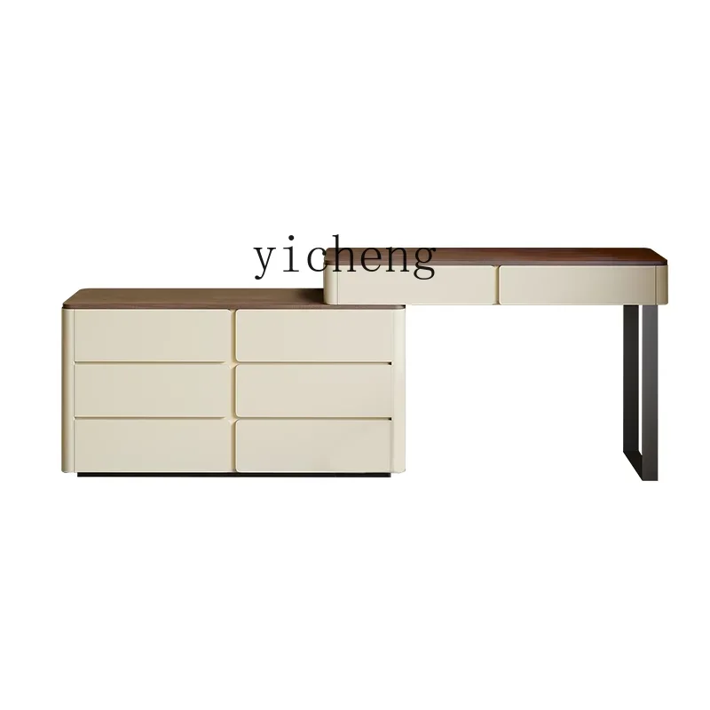 

Zz dresser chest integrated minimalist bedroom retractable corner end of bed makeup table storage cabinet