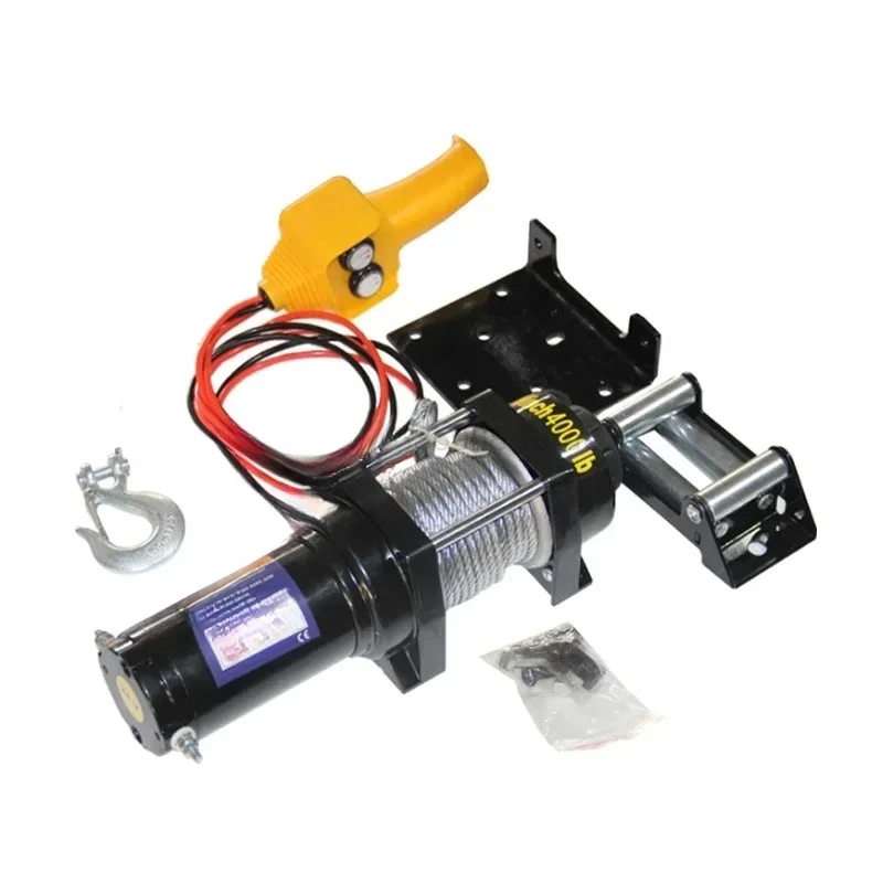 Car electric winch 12v24v car winch manufacturer wholesale off-road vehicle self-rescue electric winch traction hoist