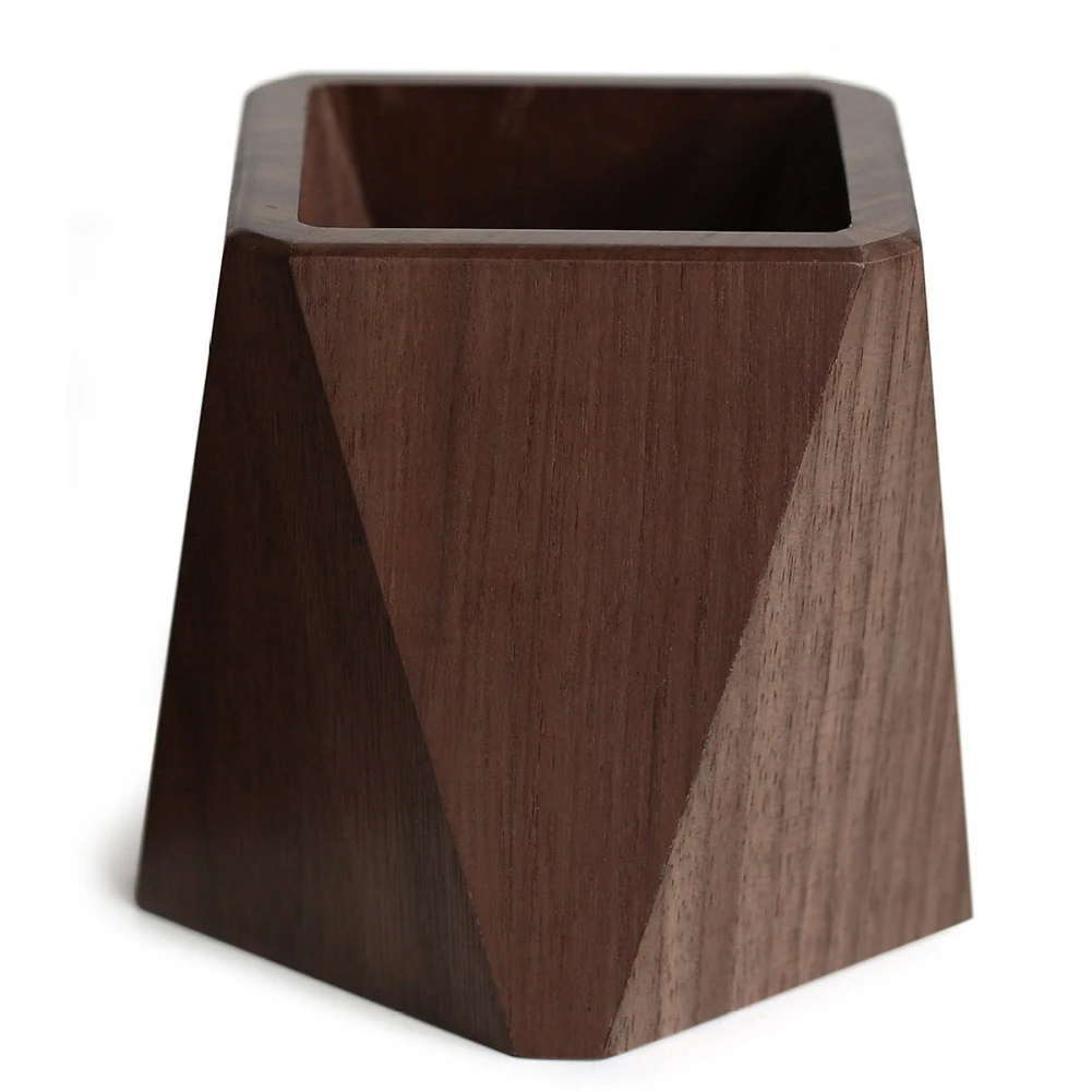 

BYBS-Stationery Storage Black Walnut Simple Desk Office Pen Holder Student Calligraphy Multi-Function Storage