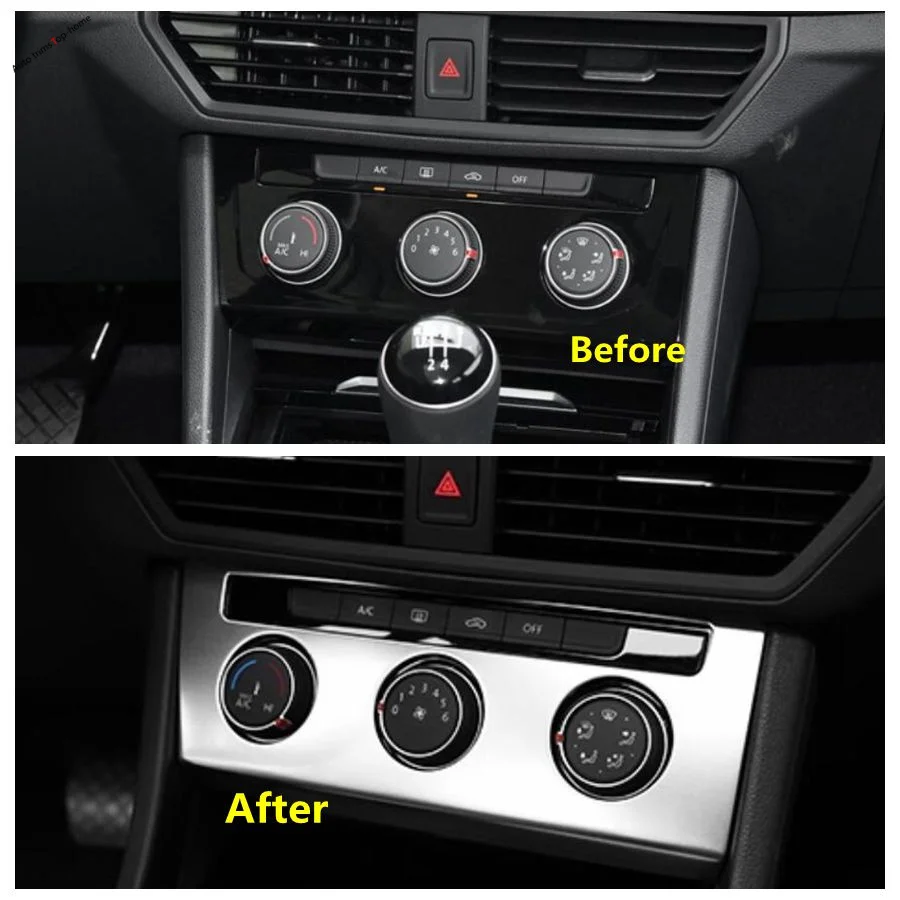 

Air Conditioning Knobs Control Panel Fan Speed Button Cover Trim Fit For Volkswagen Jetta Mk7 2019 - 2022 Car Accessories