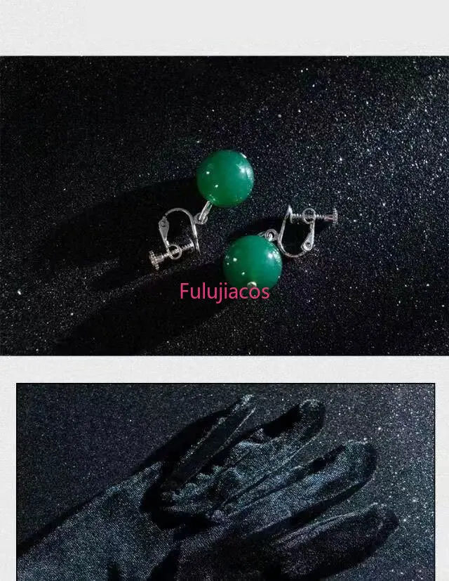 Fulujiacos لعبة تأثيري حلي لينغ ينغ وي زي قبعة فستان مجموعة كاملة
