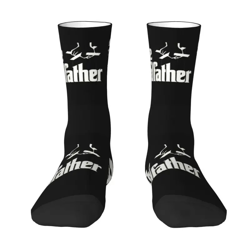 Chaussettes provoqué unisexes chaudes et confortables pour hommes, impression 3D, classique, gangster, équipage de cinéma, Padr37, le parrain, cool